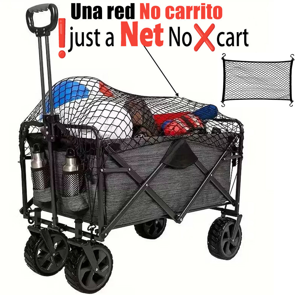 1pack Camping Cart Mesh, Camping Cart Net Bag, Small Cart Mesh Garden Cart, Fixed Net, Camping Cart Storage Net (No cart）