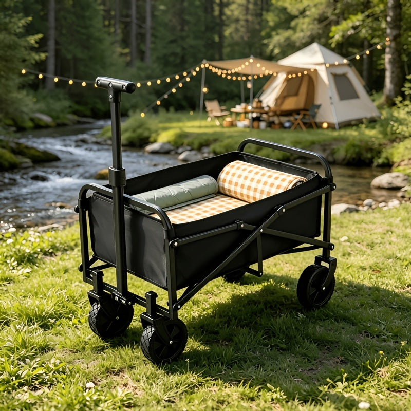 Foldable Sunshade Camping Cart, Ideal for Summer Outdoor Use Without Worrying about Sun Exposure