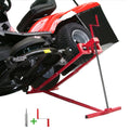 890 Lbs Capacity Lifting Jack for Garden Tractors, Riding Lawn Mower Maintenance Lift with Hand Crank And Power Extension Handle, Telescopic Maintenance Jack
