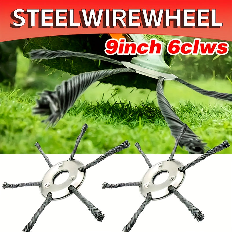 Heavy-Duty 7-Inch Trimming Blade - with Sharp Metal Blades for Lawn, Garden, Driveway, And Commercial/Residential Use - Compatible with Electric Weed Cutters - Ideal for Professionals And Homeowners - Durable Metal Construction, Garden Maintenance