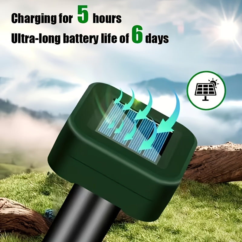 1/4/10pcs Ultrasonic Mouse Repellent Solar Device for Preventing Moles, Ground Squirrels, Field Mice, Lawn Garden Courtyard - to Repel Moles, Rats, Rodents