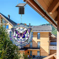 Wind Spinner Solar Motor with Hook Solar Powered Wind Chime Ornament Rotating Outdoor Decor Wind Spinner Solar Motor
