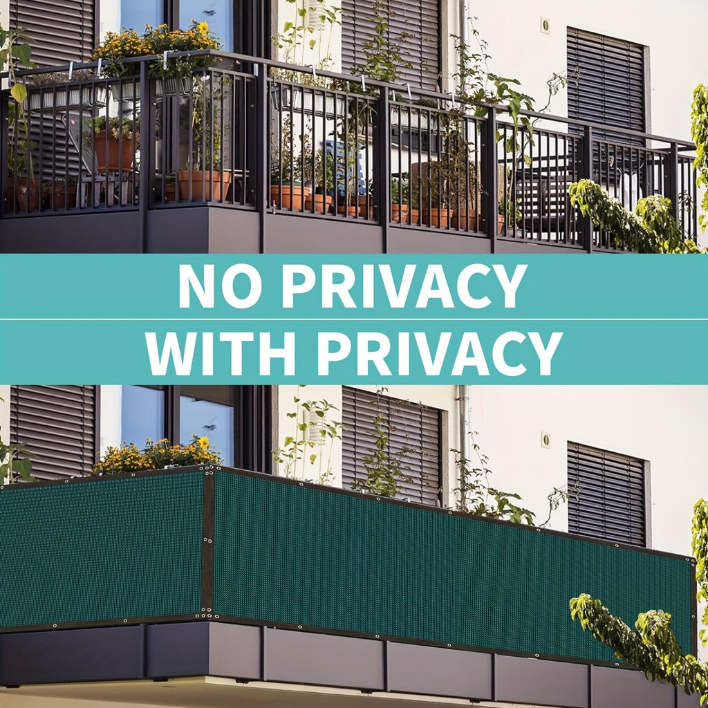 Heavy-Duty Privacy Screen Fence - 5ft x 50ft, Dark Green, Includes Zip Ties - Perfect for Garden, Patio & Backyard Walls - Ideal Christmas or New Year Gift, Shade Net, Gift