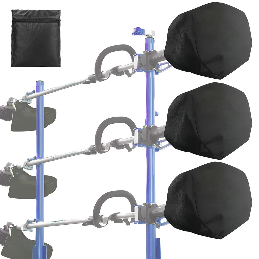 3pcs Heavy-Duty Trimmer Engine Cover, Garden Equipment Protector, Easy Install Design with Adjustable Drawstring, Fit for Weed Eater Edger, Pole Saw, Brush Cutters