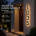 Upgraded 9-Inch Outdoor Solar House Numbering Light, IP44 /Intelligent Light Sensing, Home Address Light Suitable For: Courtyard Wall Exterior Lights/Porches/Residential Luminous Address Signs/Large Modern Style Lighting House Number Lights