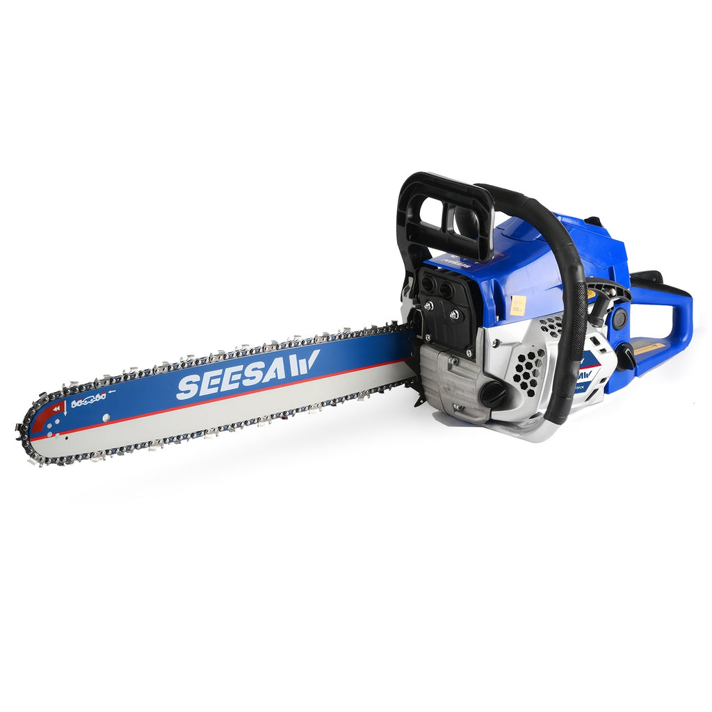 20 Inch Powerful Gasoline Chainsaw - 62cc Two-stroke 3.0 Horsepower - Handheld Wireless Gasoline Chainsaw - Can Efficiently Cut Trees And Trim Branches - Suitable for Farm Cutting And Pasture Gardening Tools - Nice Gift for Halloween/Xmas.