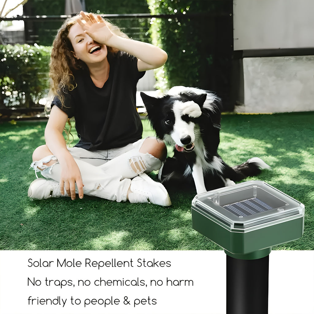 1/4/10pcs Ultrasonic Mouse Repellent Solar Device for Preventing Moles, Ground Squirrels, Field Mice, Lawn Garden Courtyard - to Repel Moles, Rats, Rodents