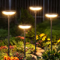 Solar Garden Lights, 2/6 Pack 40LM Bright Solar Lights Outdoor, Up to 14Hrs, 31" Tall Solar Pathway Lights Outdoor Waterproof, Auto On/Off Outdoor Solar Lights for Yard Outside Patio Path Lawn